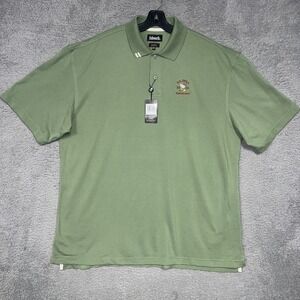 NWT Ashworth Shirt Men's 2XL XXL Green Polo EZ-Tech US Open 2006 Winged Foot VTG